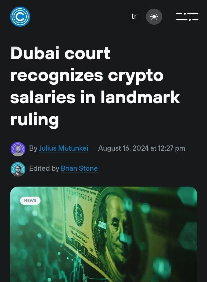 Dubai court rules cryptocurrency as legal way to pay salaries