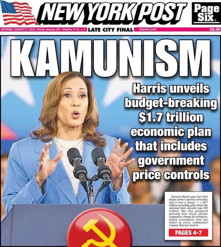 Kamala Harris Unveils $1.7 Trillion Budget Plan: Accusations of Communism, Price Controls