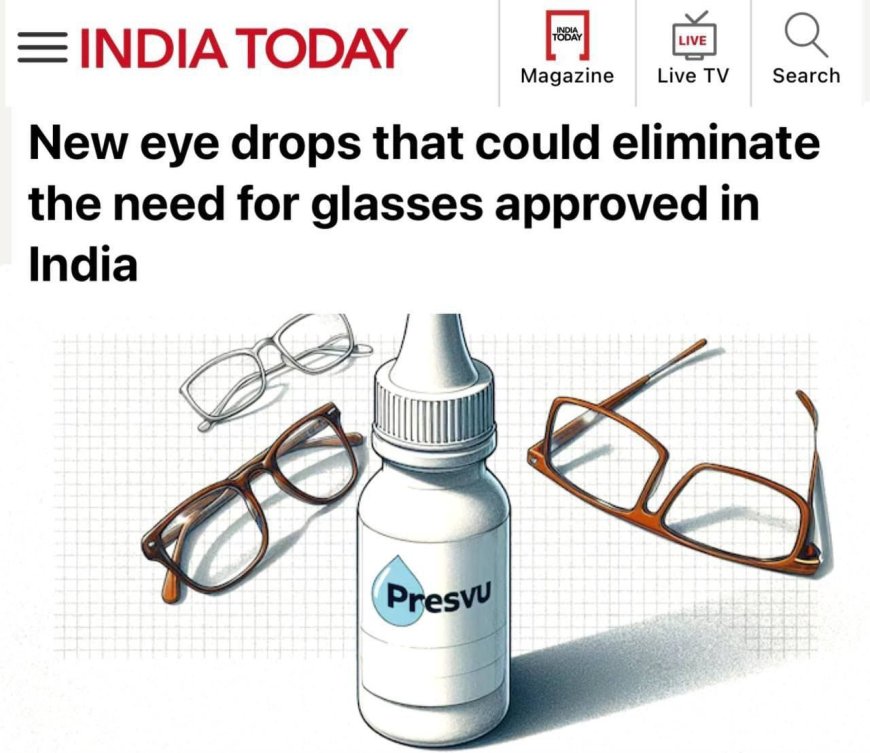 India approves eye drops to help people ditch reading glasses