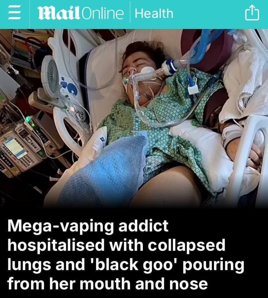 32-year-old American woman falls into coma due to severe vaping addiction