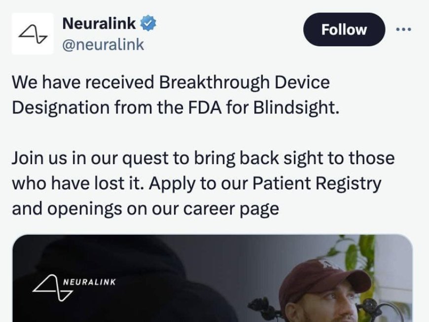 Elon Musk's Neuralink to Test Implant to Restore Vision in Humans