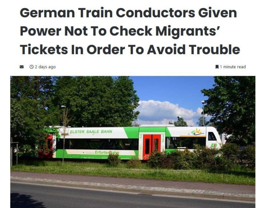 Inspectors in Germany were allowed not to check the tickets of migrants to reduce the level of violence on trains