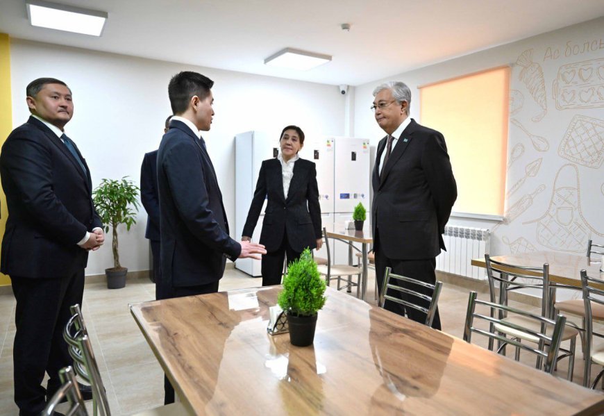 Kassym-Jomart Tokayev Visits New Student Dormitory at L.N. Gumilyov Eurasian National University