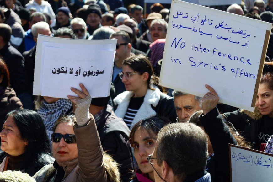 Syrians in As-Suwayda Protest Against Israeli Occupation of Syrian Territories